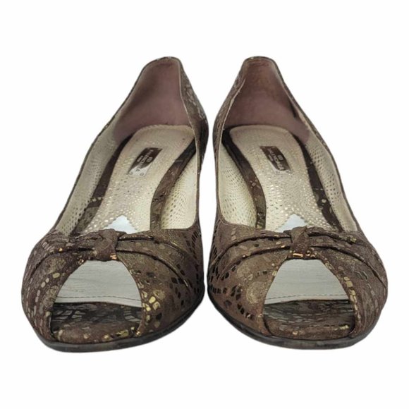 AUTHENTIC VINTAGE BALENCIAGA Women's Leather and Lace 60MM Kitten Heeled Pump - Picture 13 of 15